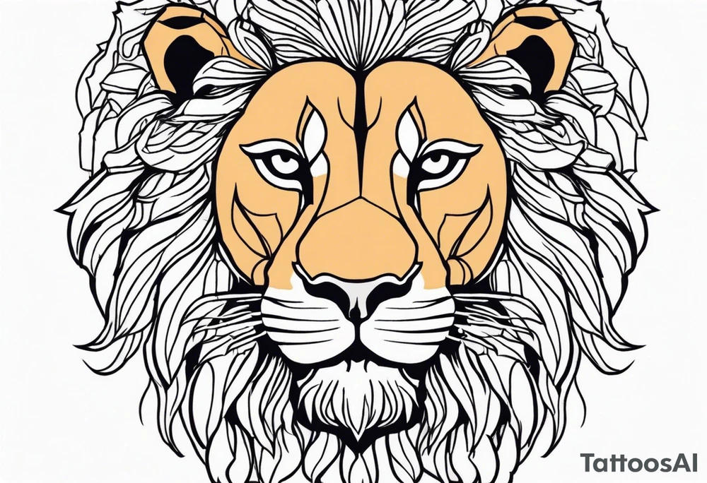 Tattoo of a lions head tattoo idea