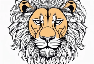 Tattoo of a lions head tattoo idea