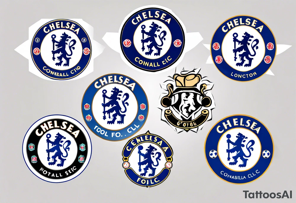chelsea fc badge tattoo idea