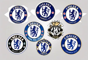 chelsea fc badge tattoo idea