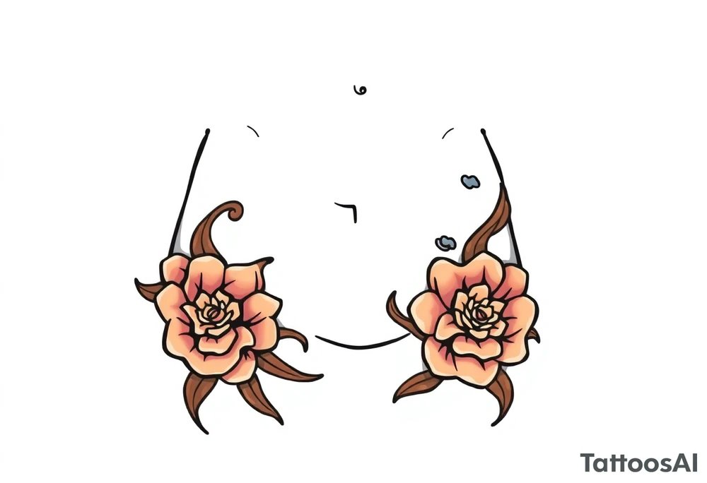 hip tattoo on the hip tattoo idea