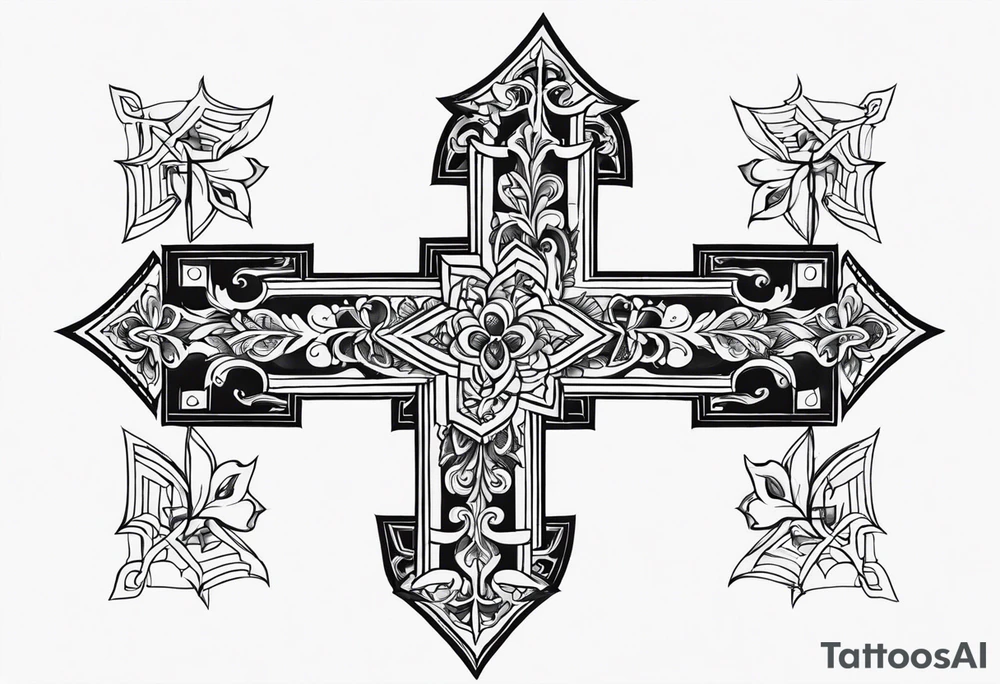 ank cross tattoo idea