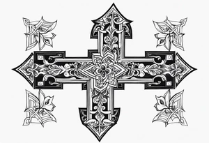 ank cross tattoo idea