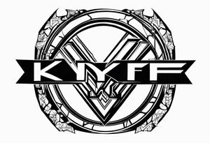 “KYDF” in borderlands font tattoo idea