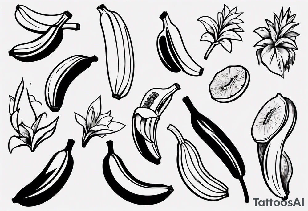 Banana tattoo idea