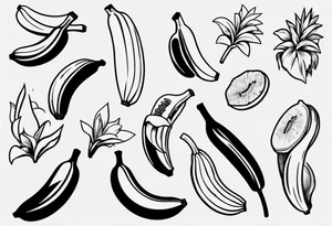 Banana tattoo idea