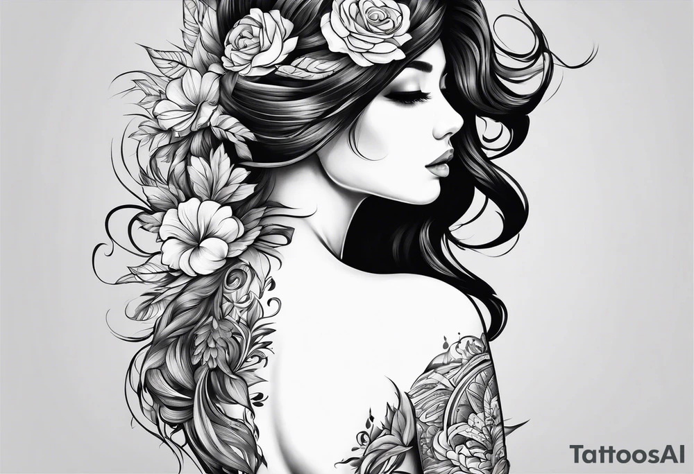 Back tattoo covering the whole back design canvas tattoo idea