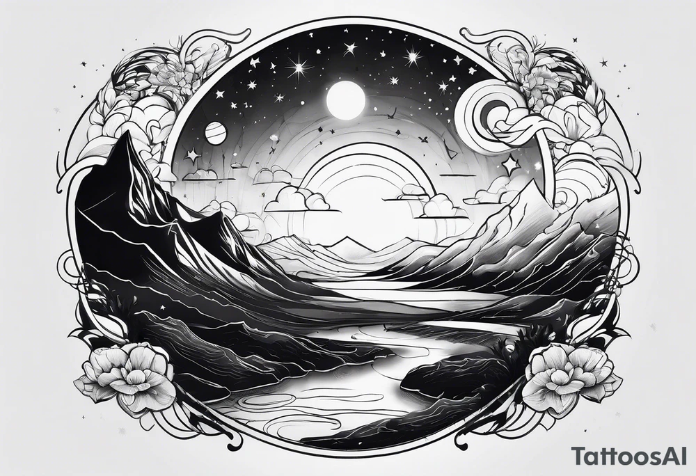 the milky way tattoo idea