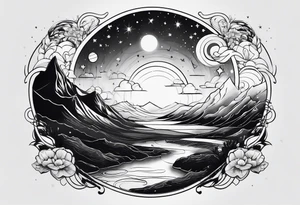 the milky way tattoo idea