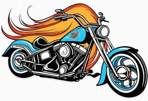 Reaper on a Harley Davidson tattoo idea