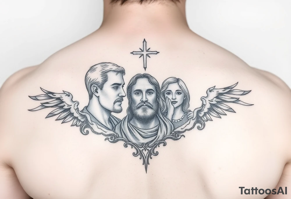 father son and holy spirit tattoo tattoo idea