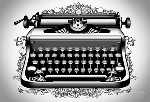 “No Matter What” typewriter script tattoo idea