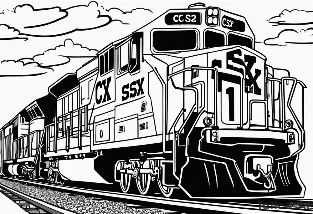 CSX train tattoo idea