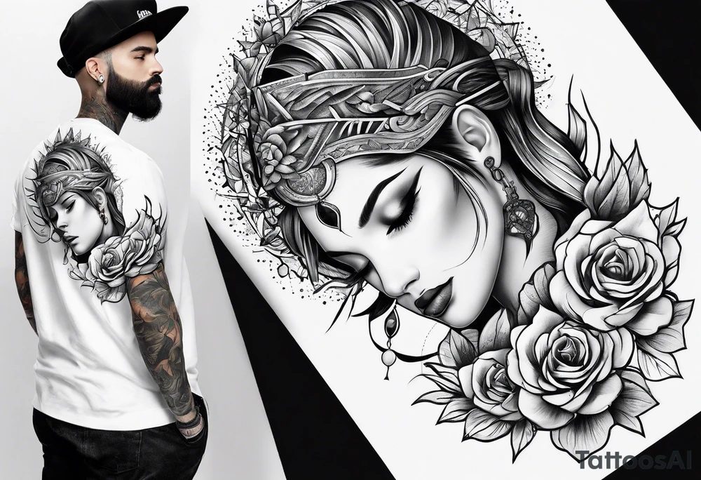 Scar cover tattoo idea