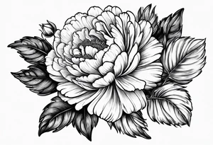 Vintage pocket waych with marigold flower. tattoo idea
