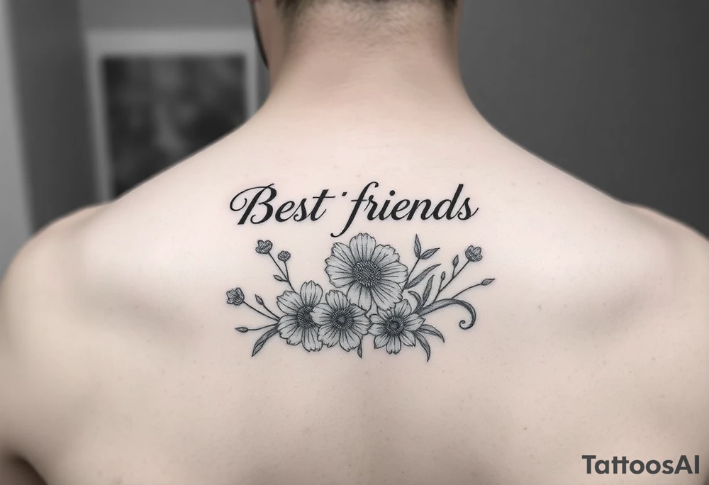 Best friend/neighbor that’s shares a driveway on walnut street that loves wildflowers and witchy things tattoo idea