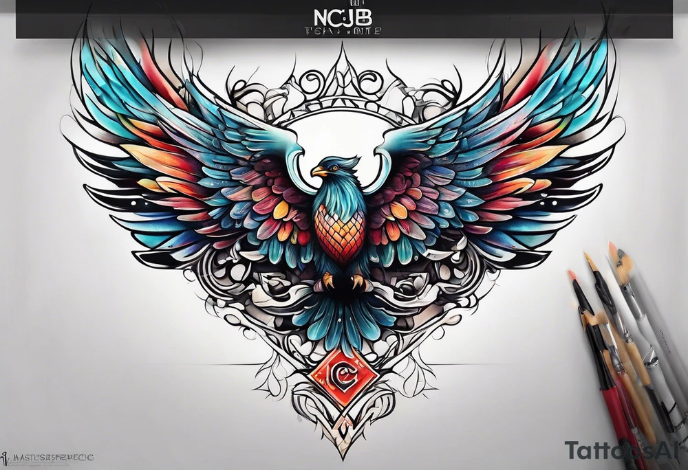 NCJB letters tattoo idea