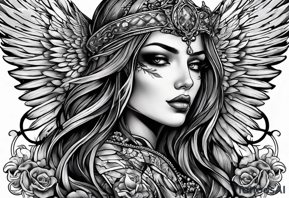 Angel of death tattoo idea