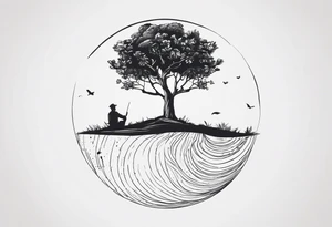 can you convert the quote into a tattoo. "A society grows great when old men plant trees in which shade they know they shall never sit in" tattoo idea