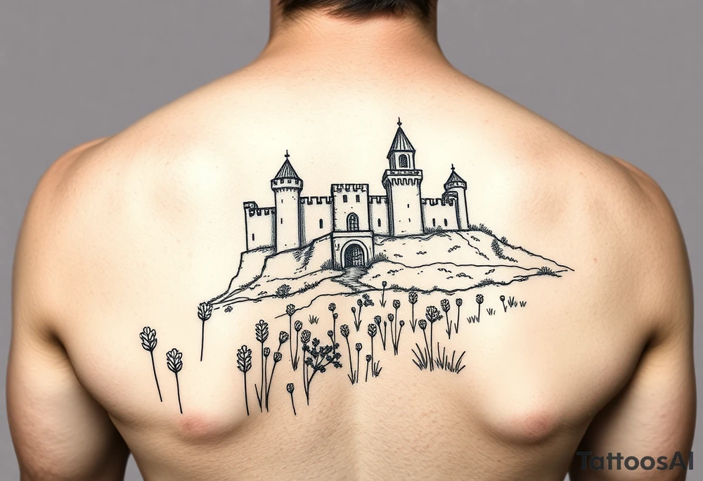 the meadow of the royal fortress. tattoo idea