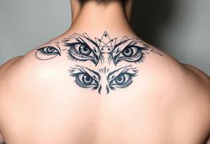 A bunch of eyes big and small tattoo idea