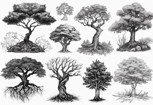 branches tree names tattoo idea