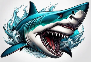 Megalodon tattoo idea