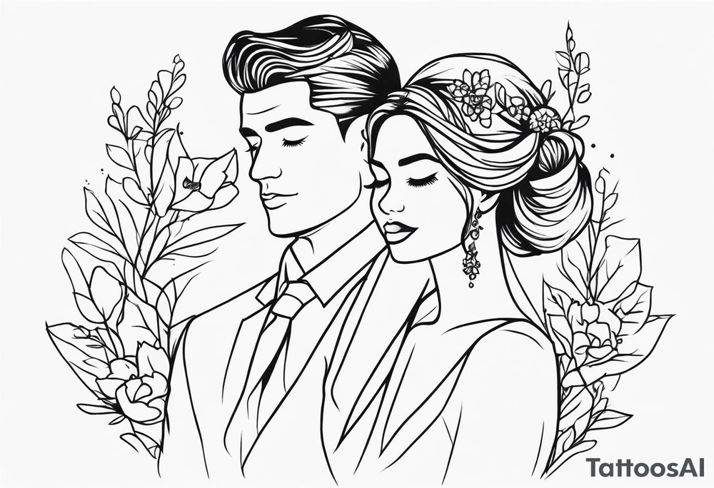 COUPLE WEDDING tattoo idea