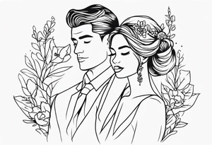 COUPLE WEDDING tattoo idea