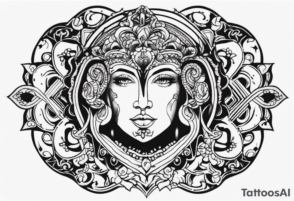sicilian tattoo with a dark theme tattoo idea