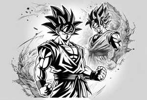 Son goku tattoo idea