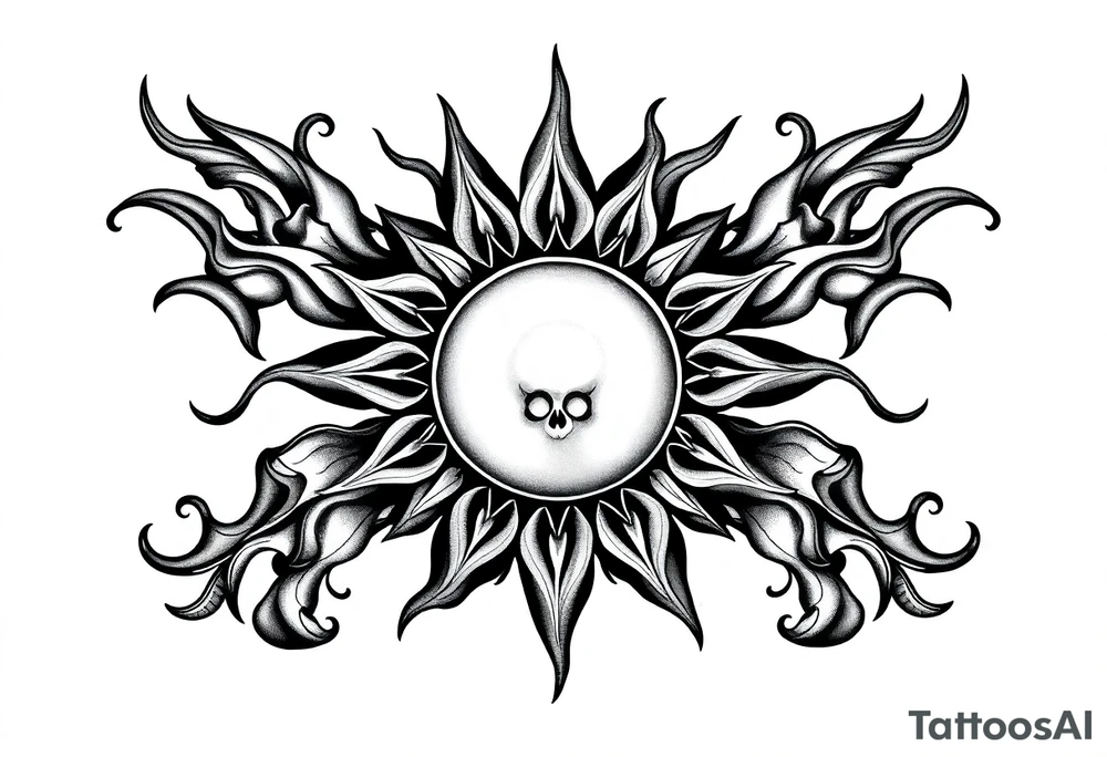 Sun tattoo idea