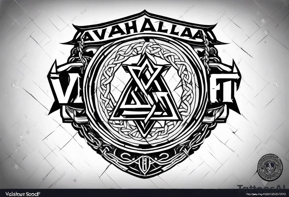 Valhalla round shield axe
Valknut barbed wire chains tattoo idea Valhalla round shield axe
Valknut barbed wire chains tattoo idea