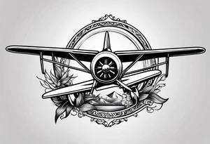 Spanner and plane tattoo idea