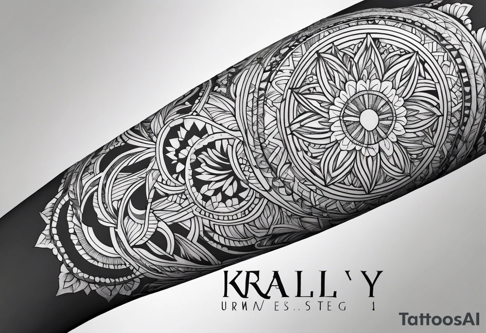 Keraly arm sleeve tattoo idea