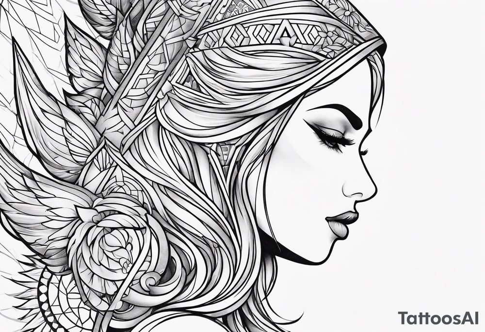 Christian sleeve tattoo idea