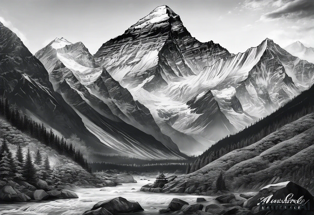 everest tattoo idea