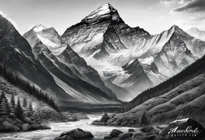 everest tattoo idea