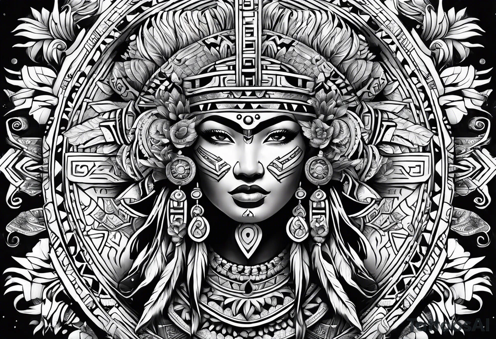 Aztec tattoo idea