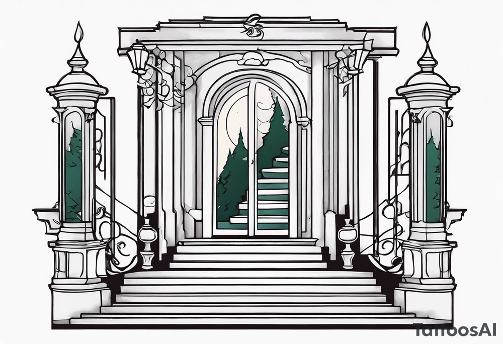 Meer 
Tor
Treppe 
Kerze tattoo idea