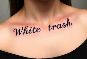 White trash tattoo idea