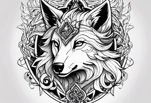 kindred league of legends. lamb and wolf tattoo idea