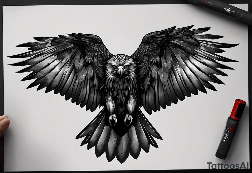 I'm hoping to get a small tattoo on the inner side of my forearm. I'm looking for something that represents:

My daughter's name is Daya, which means "black kite". I'd like to incorporate a black kite into the design.
I'm an environmental activist, so I'd like to include some elements that represent nature and environmentalism. Perhaps a tree, flowers, or a landscape.
I love rock and metal music, so I'd like to add a touch of that to the design, maybe with bold lines or abstract shapes.
I also love sunflowers and find them very symbolic. I'd like to incorporate them into the design as well. tattoo idea