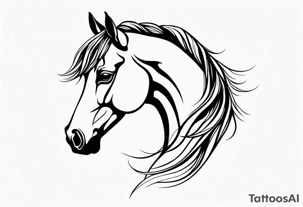 horse tattoo idea