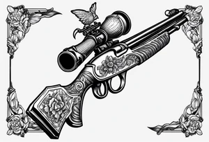 capricorn with a shotgun tattoo idea
