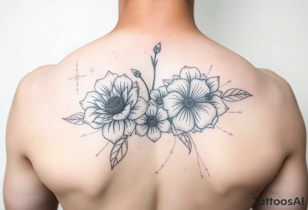 forearm flowers tattoo idea