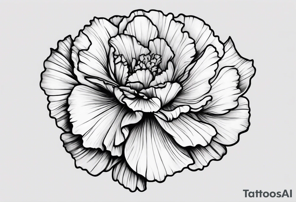 Carnation tattoo idea