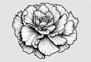 Carnation tattoo idea