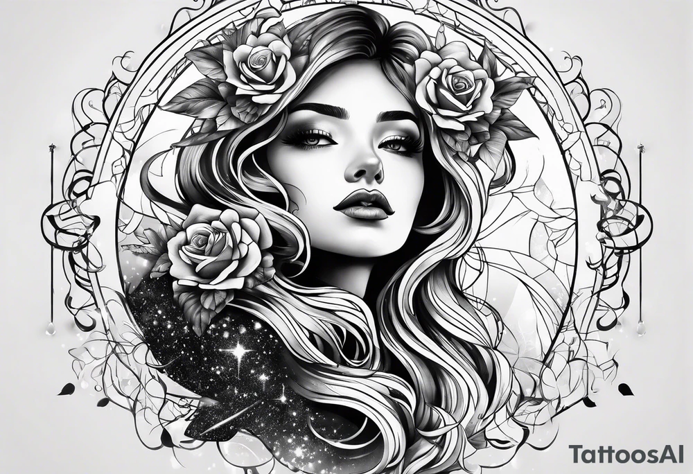 Galaxy shoulder tattoo tattoo idea