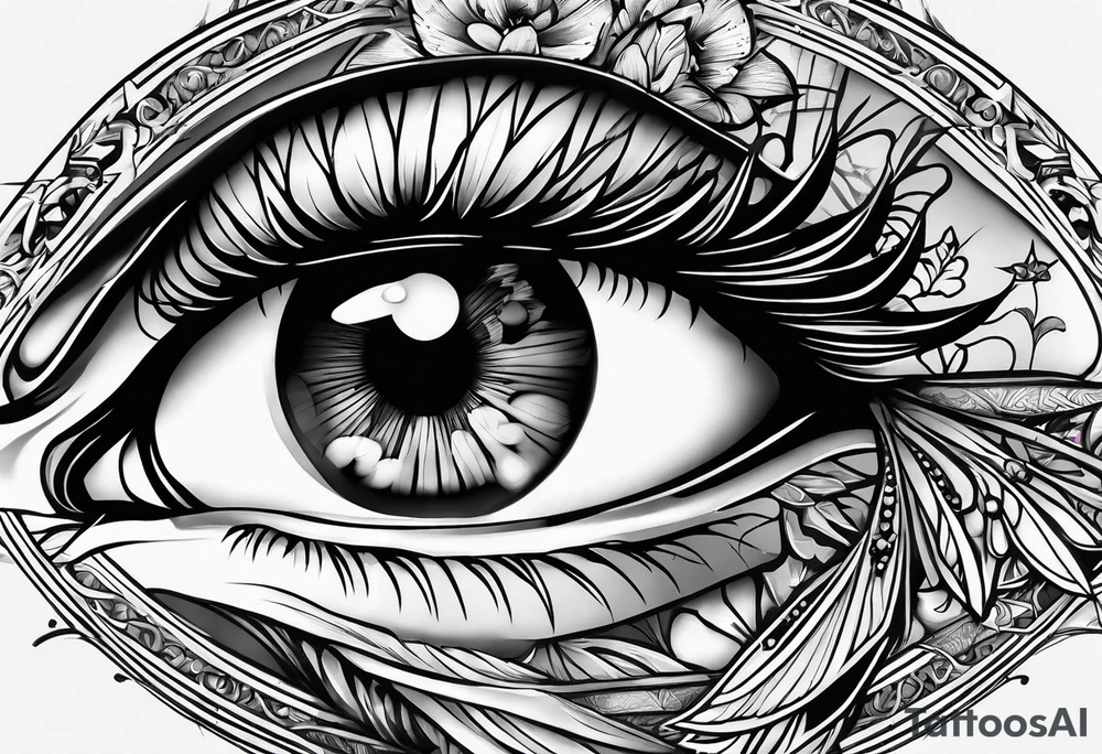 His eye is on the sparrow tattoo idea